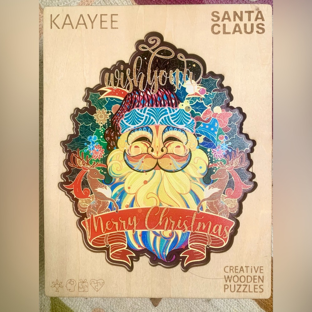 KAAYEE Santa Claus Wooden Jigsaw Puzzle, 306 pcs